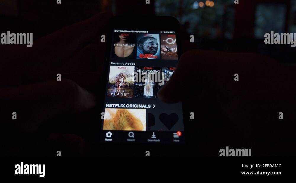 Watching netflix on smartphone Stock Videos & Footage HD and 4K Video