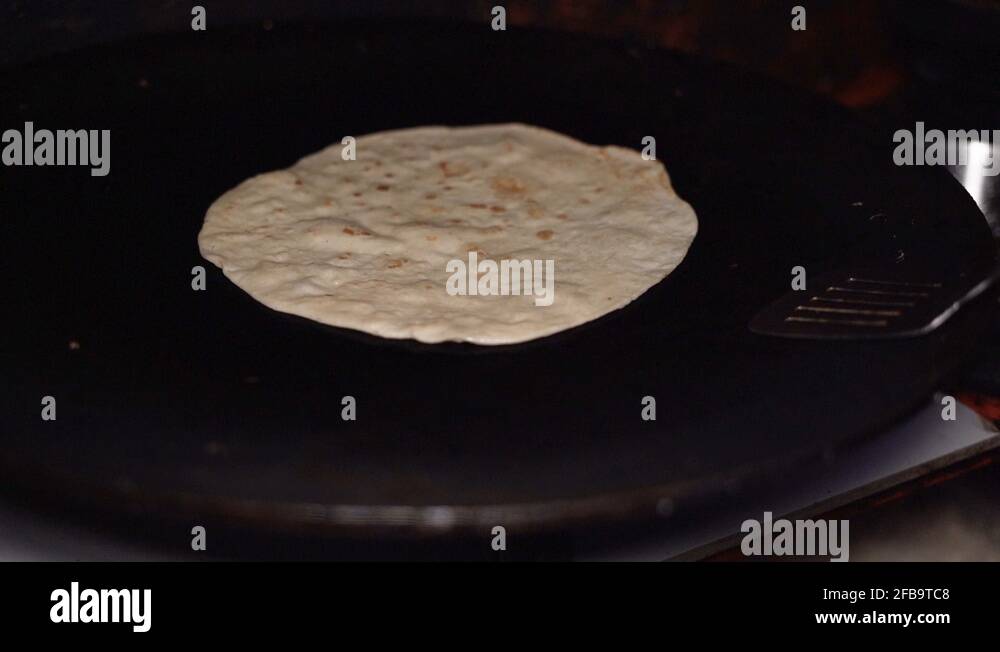 Indian roti on traditional indian plate Stock Videos & Footage - HD and