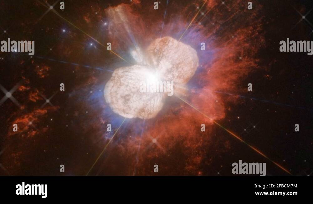 Cinemagraph of exploding star in space galaxy Stock Video Footage Alamy