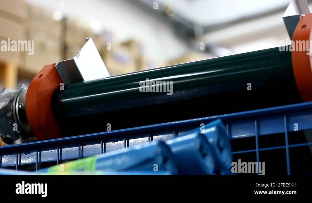 Plastic bag factory production line Stock Video Footage Alamy