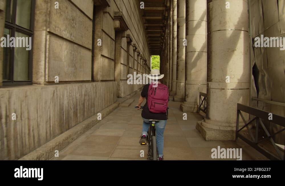 old woman riding