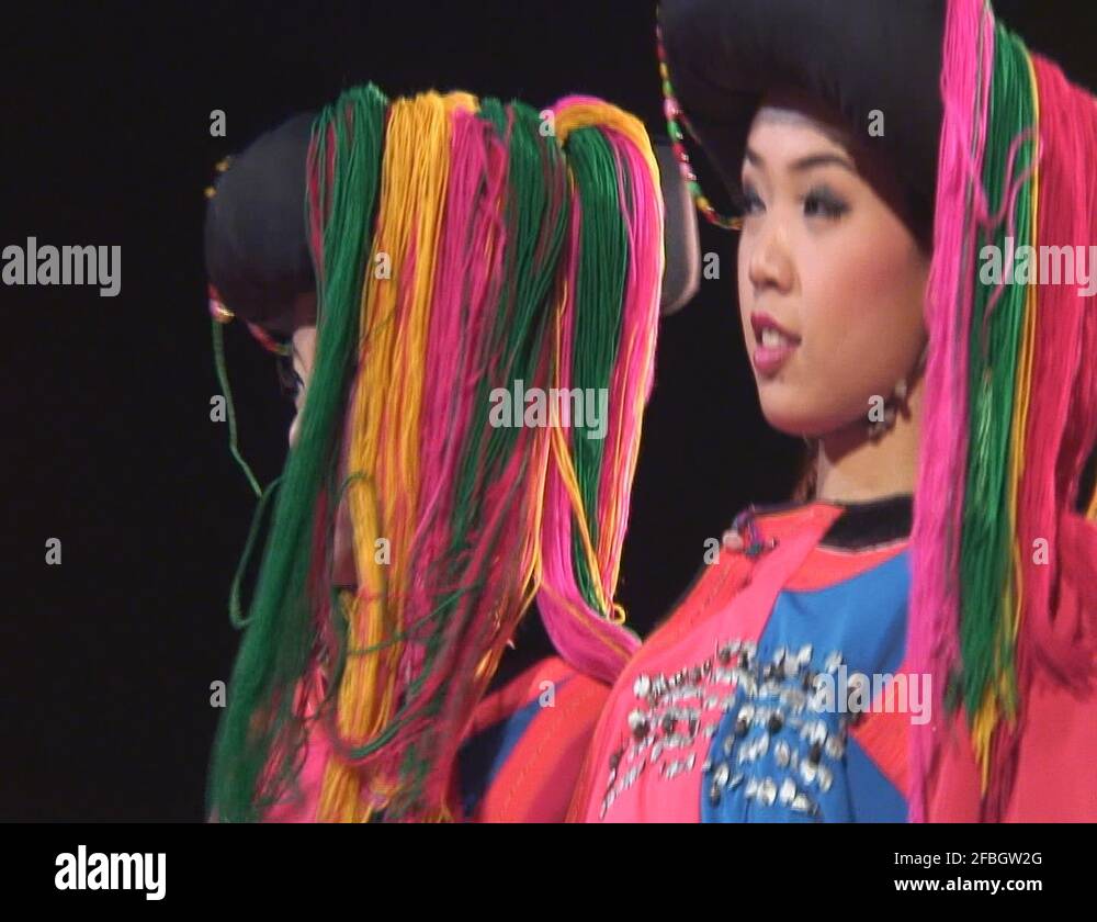 Thai dancers in traditional costumes Stock Videos & Footage HD and 4K