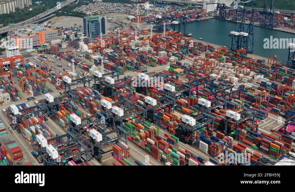 Kwai Chung, Hong Kong 15 May 2019 Kwai Chung Cargo Terminal in Hong