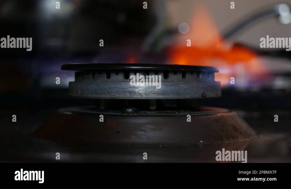 Turning on a gas stove Stock Videos & Footage HD and 4K Video Clips