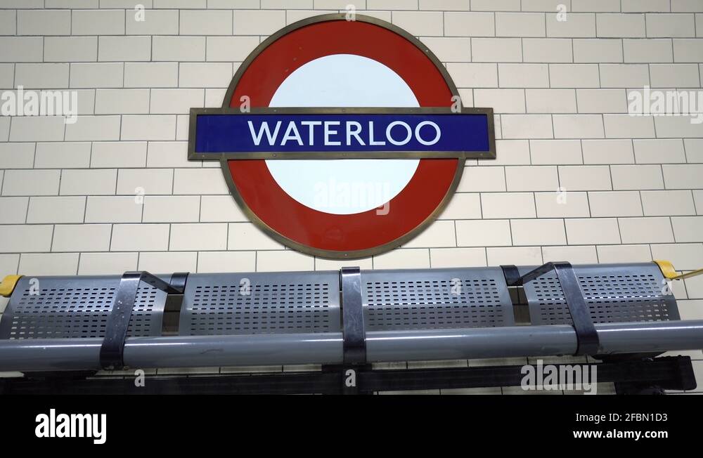 Waterloo tube station sign Stock Videos & Footage HD and 4K Video