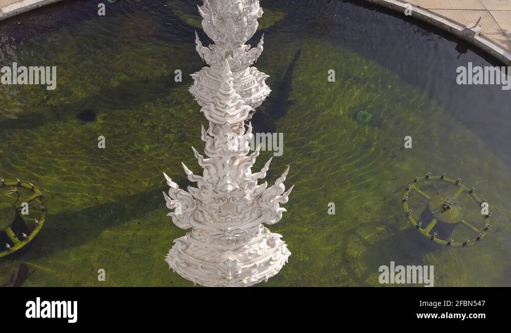 Whitewater Features TILT UP REVEAL: White water feature at Chiang Rai White Temple Stock ...