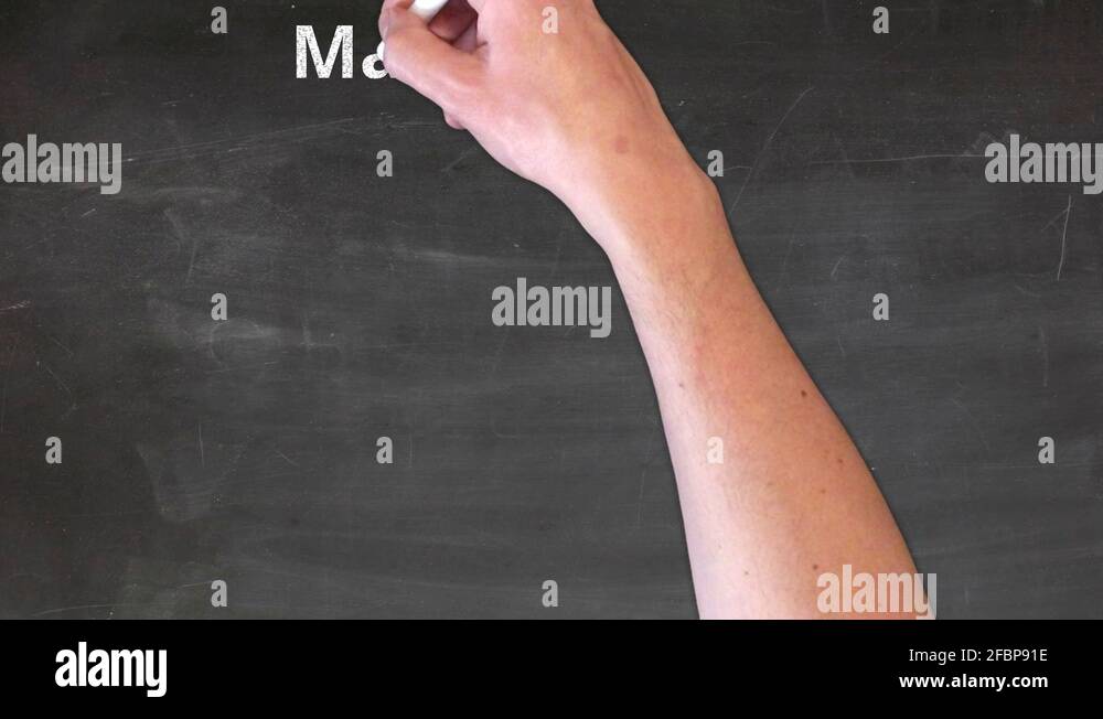 Maintenance Pie Chart Explainer Handwritten on the Blackboard Stock Video Footage Alamy