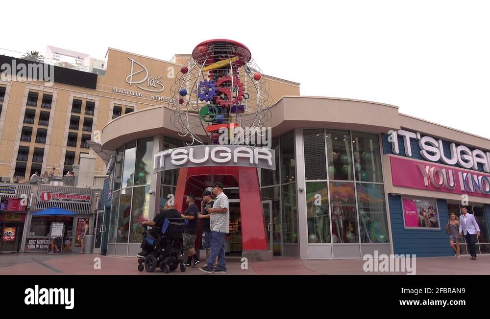 Its Sugar candy store in downtown Las Vegas 4k Stock Video Footage Alamy