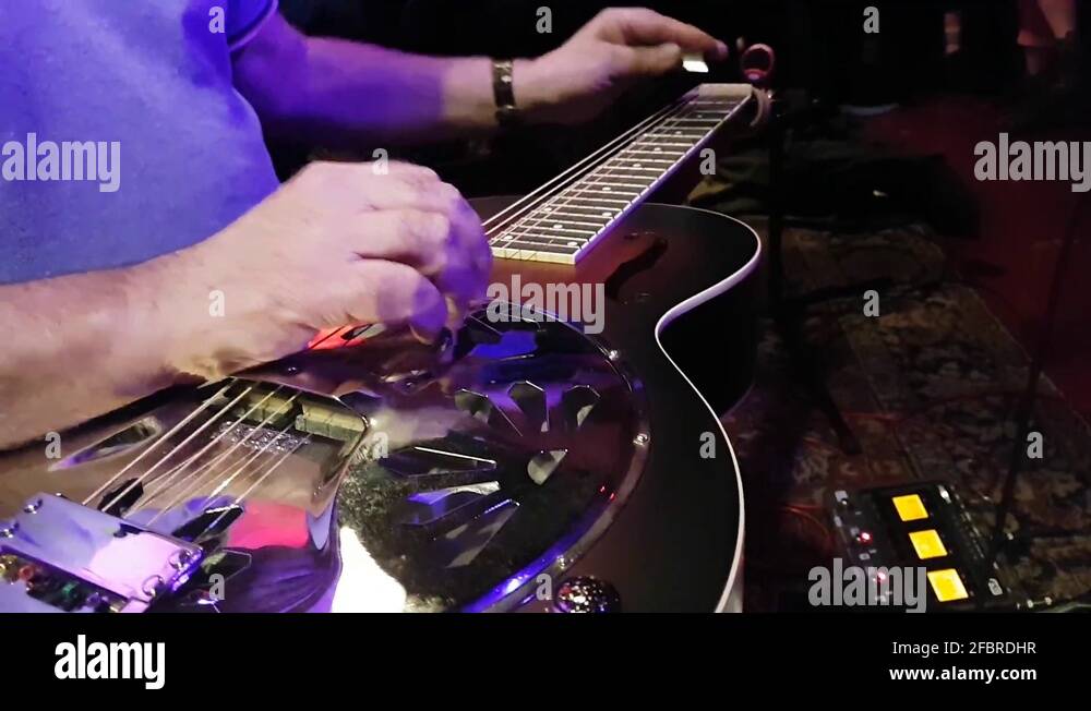 Blues dobro resonator slide guitar Stock Videos & Footage HD and 4K