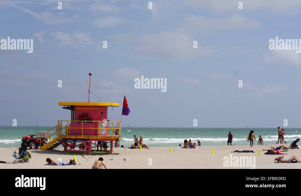 Florida miami beach security guard Stock Videos & Footage - HD and 4K
