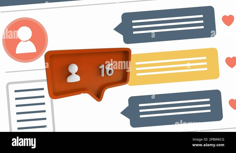Follower icon with increasing count in social media Stock Video Footage ...