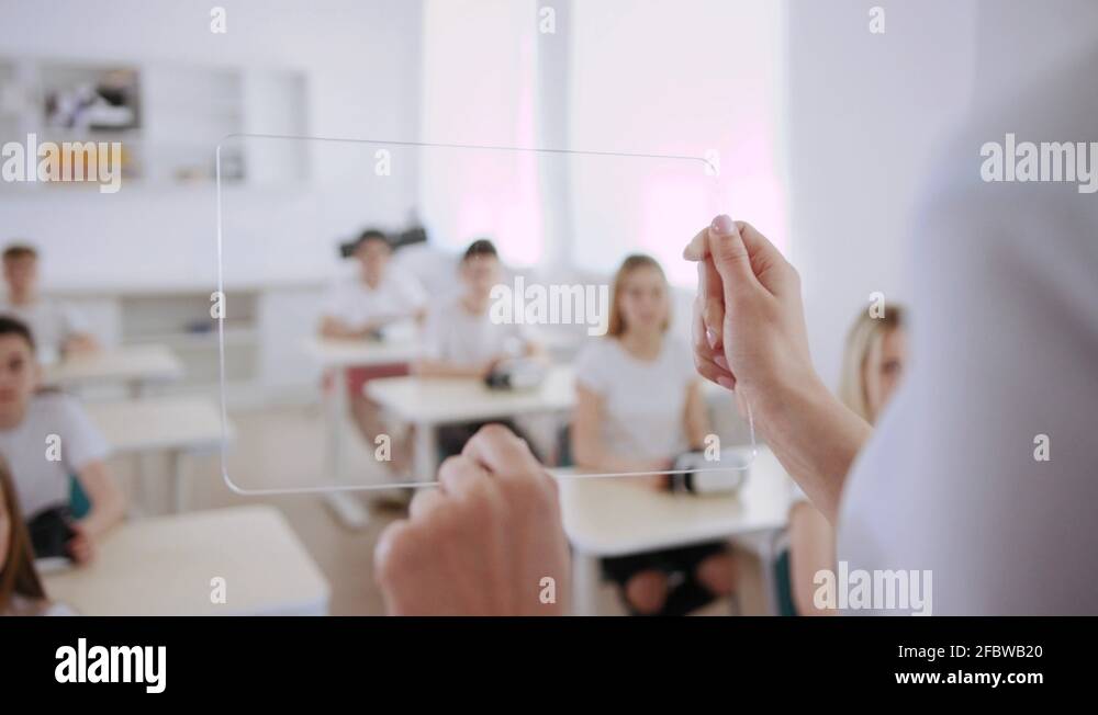 Smart teacher using a transparent tablet augmented reality in the ...