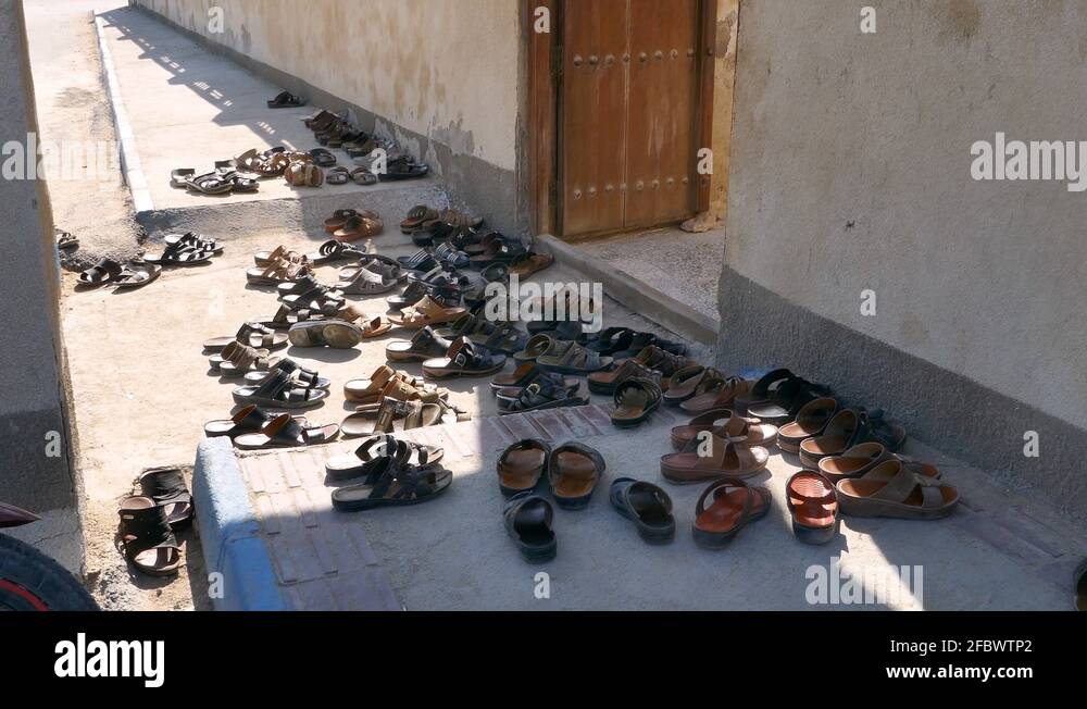 Shoes outside a mosque Stock Videos & Footage HD and 4K Video Clips