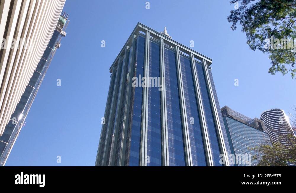 Brisbane State Law Building also known as Gotham building Stock Video