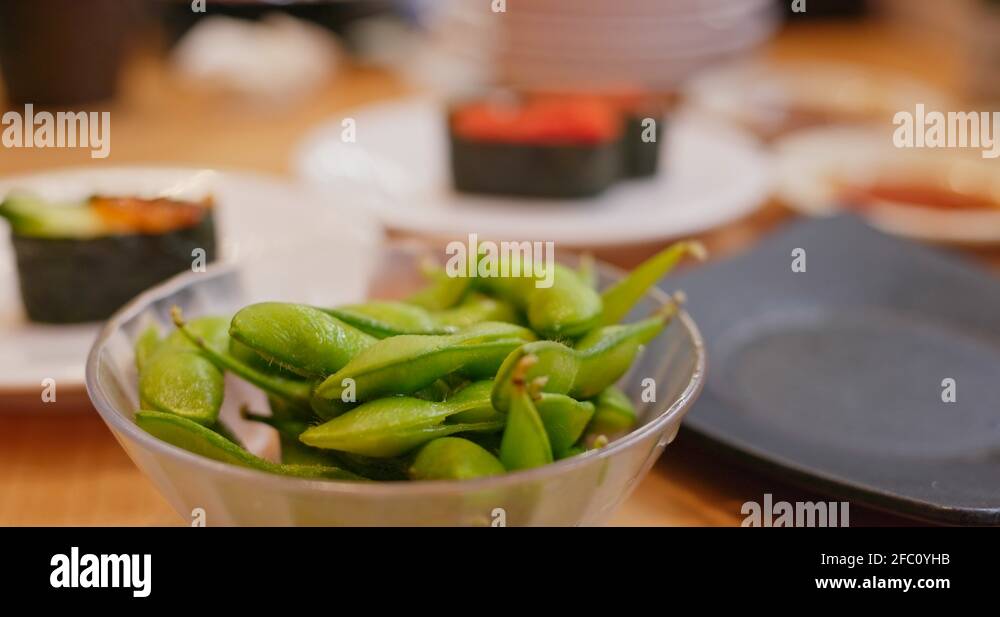 Edamame japanese cuisine Stock Videos & Footage HD and 4K Video Clips