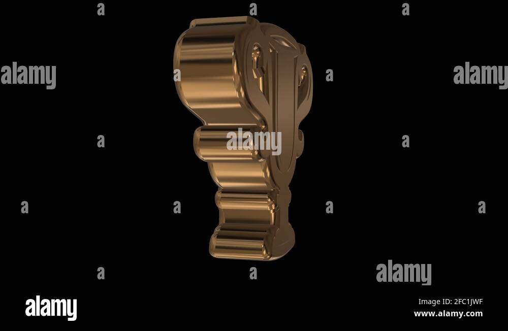 animated rotating golden trophy symbol - seamless loop Stock Video ...