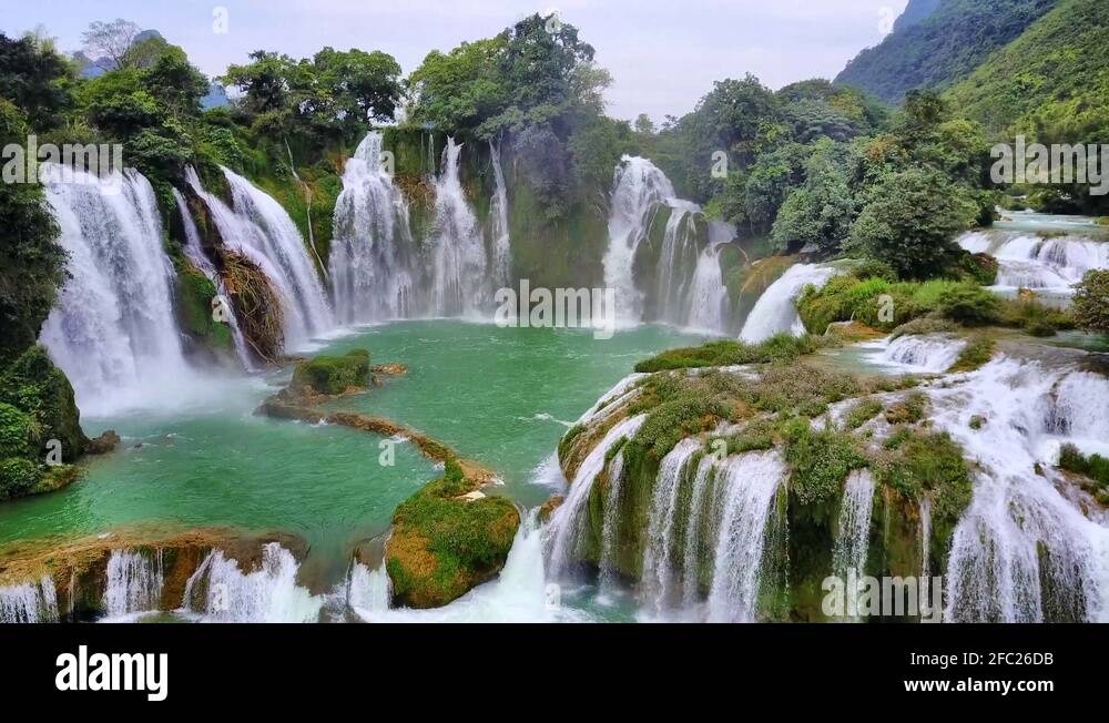 detian-waterfalls-in-vietnamese-ban-gioc-best-aerial-view-by-drone