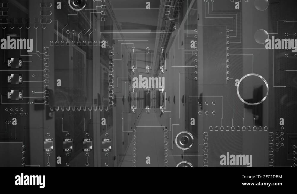 Black white electronic circuit board Stock Videos & Footage HD and 4K