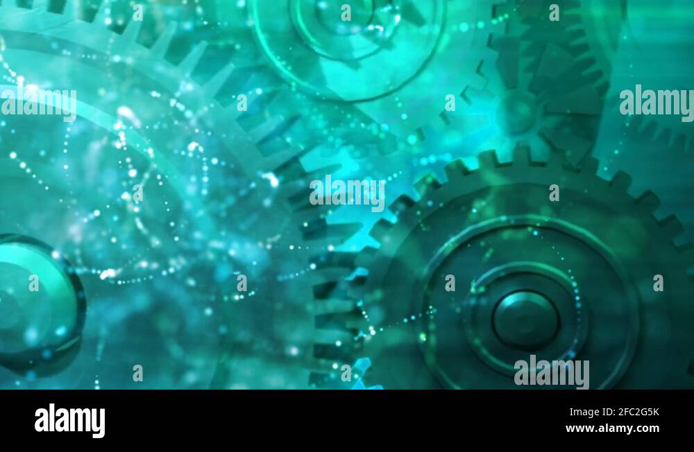 Gear wheels in motion work concept Stock Video Footage Alamy