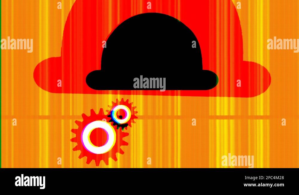 Clockwork orange Ludovico Technique art retro vj loop Stock Video