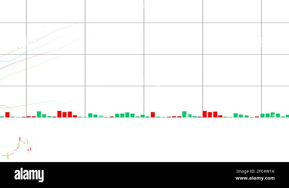 4k HUD graph and bar stats,Stock market business data visualization