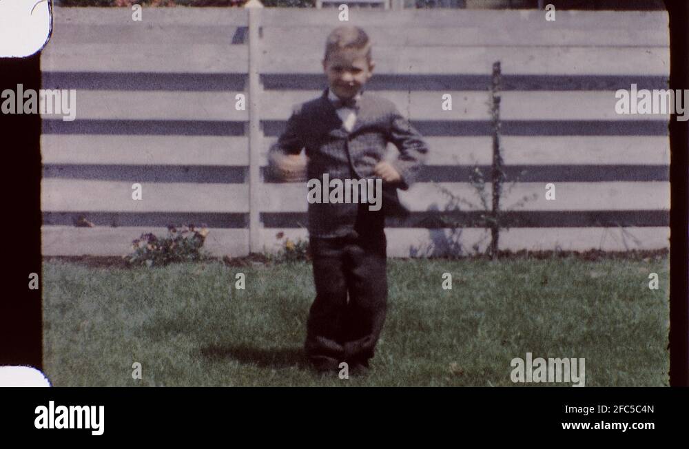 1960s Child Little Boy DANCE Funny Kid DANCING The Twist Vintage Film