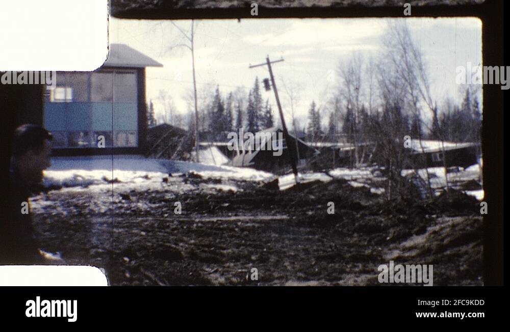 1960s The Great Alaska Earthquake Natural Disaster Vintage Old Film
