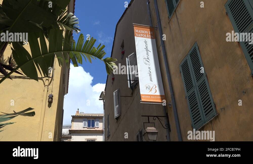 Ajaccio napoleon house Stock Videos & Footage HD and 4K Video Clips