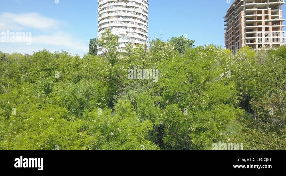 Collective Housing Tower Building “Romanita", Chisinau, Moldova Stock