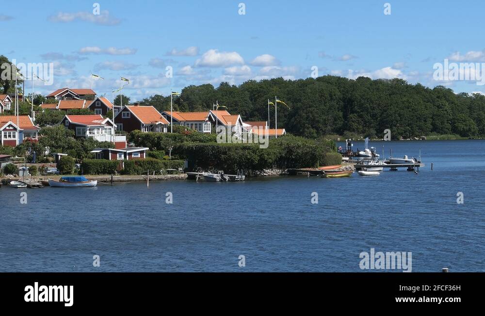 Picture of Traditional swedish coastline Stock Videos & Footage - HD and 4K Video ...