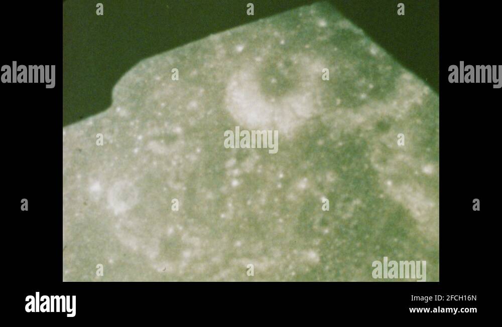 1970s: UNITED STATES: surface of the moon from Apollo 8 craft. Bumps ...