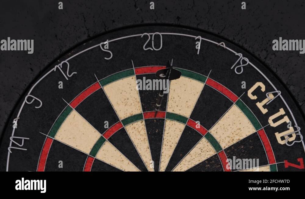 Man throwing dart at dart board Stock Videos & Footage HD and 4K