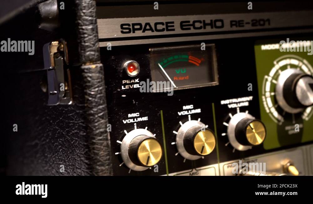 Space Echo Analog FX Module Outboard audio gear recording studio Stock Video Footage Alamy
