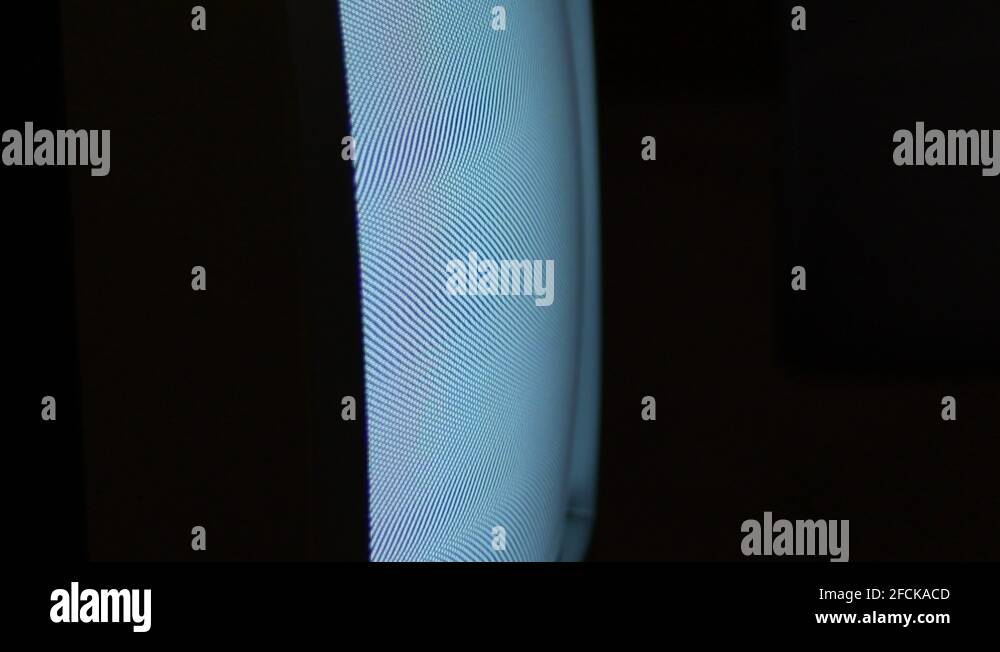 Screen of a old television with flicker and bad noise Stock Video