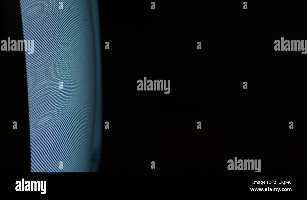 Screen of a old television with bad noise and flicker Stock Video