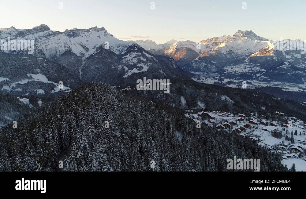 Alpine village ski resort Stock Videos & Footage HD and 4K Video