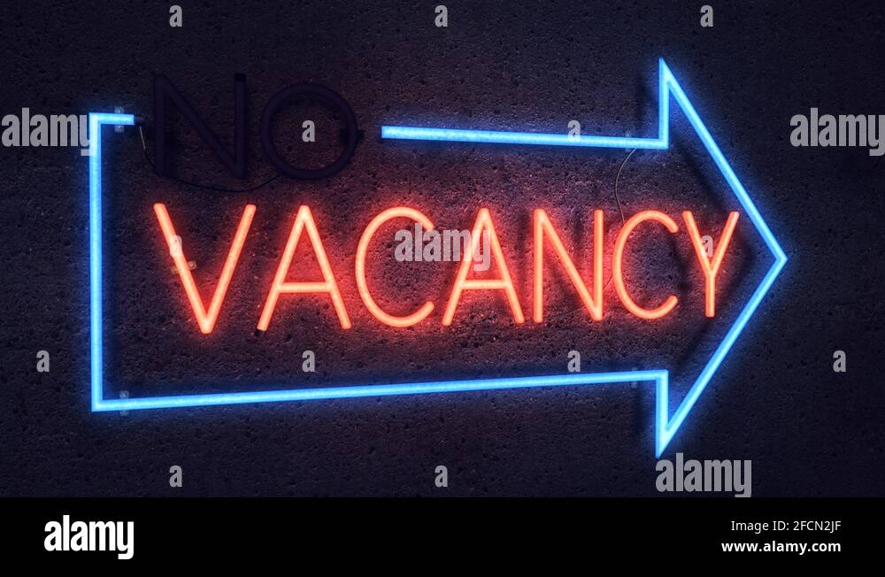 Realistic 3D render of a vivid and vibrant animated flashing neon sign