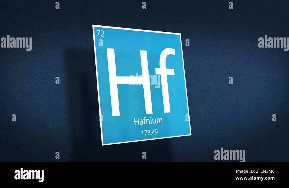 Periodic Table of Elements Cinematic Animated Series - Element Hafnium ...
