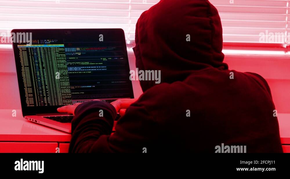 Hacker typing fake dummy code Stock Video Footage - Alamy