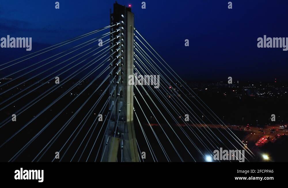 Night cable bridge Stock Videos & Footage - HD and 4K Video Clips - Alamy