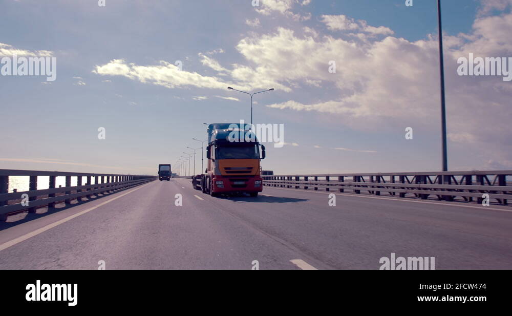 Blue cargo truck tractor Stock Videos & Footage - HD and 4K Video Clips ...