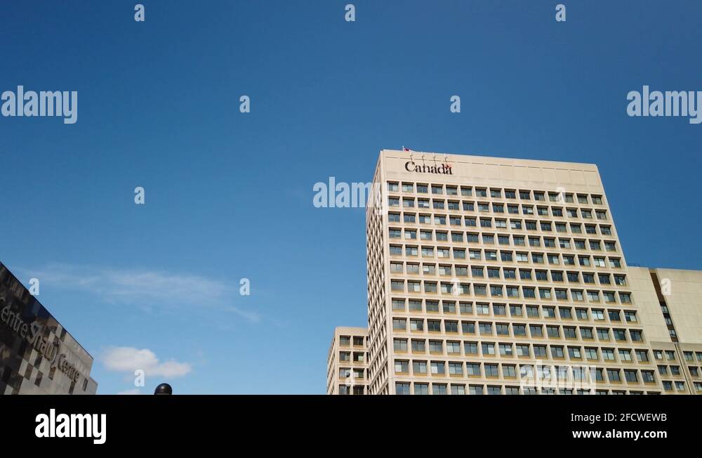Canadian government office tower building Stock Videos & Footage HD