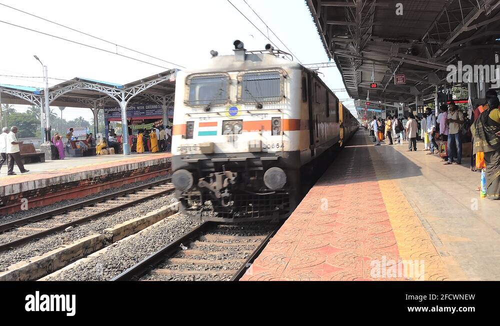 Vijayawada railway station india Stock Videos & Footage HD and 4K