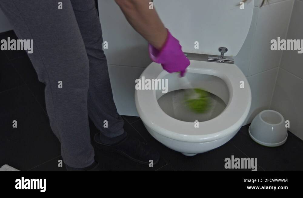 Rubber glove toilet brush Stock Videos & Footage HD and 4K Video Clips Alamy