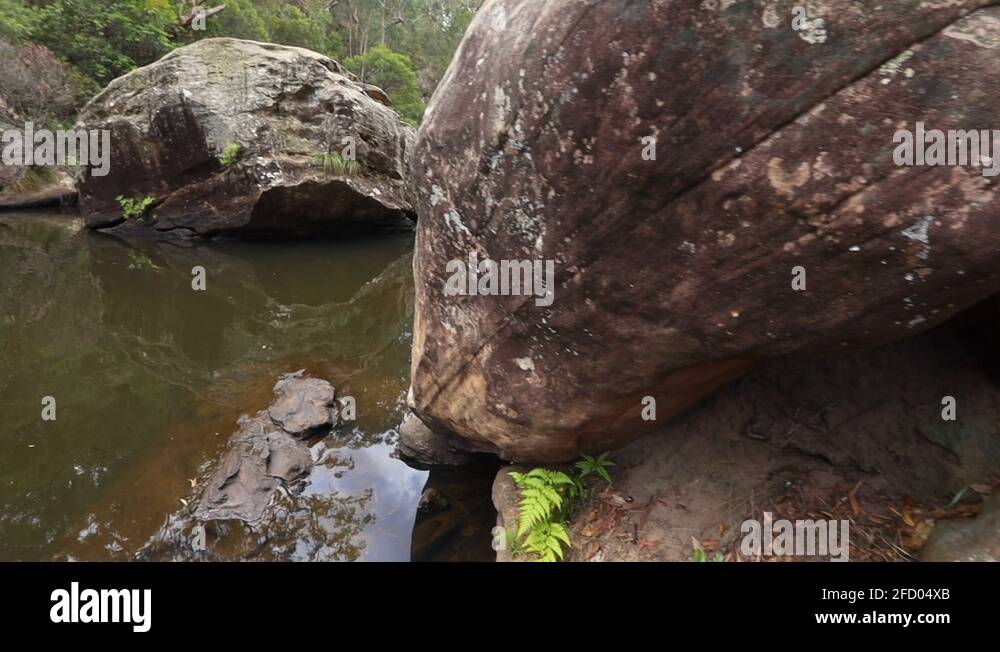 Jelly Bean Pool is a swimming hole in the Blue Mountains National Park Stock Video Footage Alamy