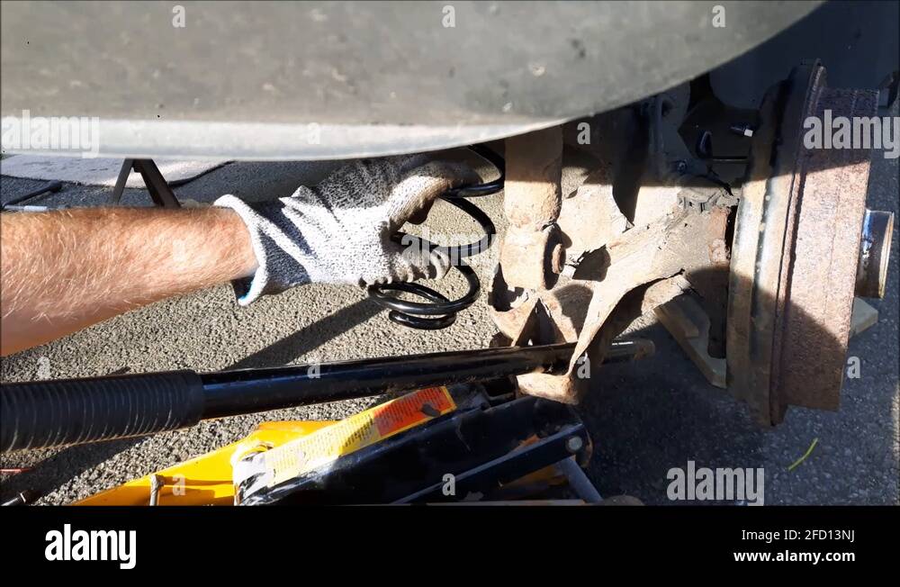 How to replace rear coil springs Stock Videos & Footage HD and 4K