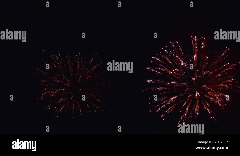 Real fireworks exploding celebration frame fill and loop seamlessly ...