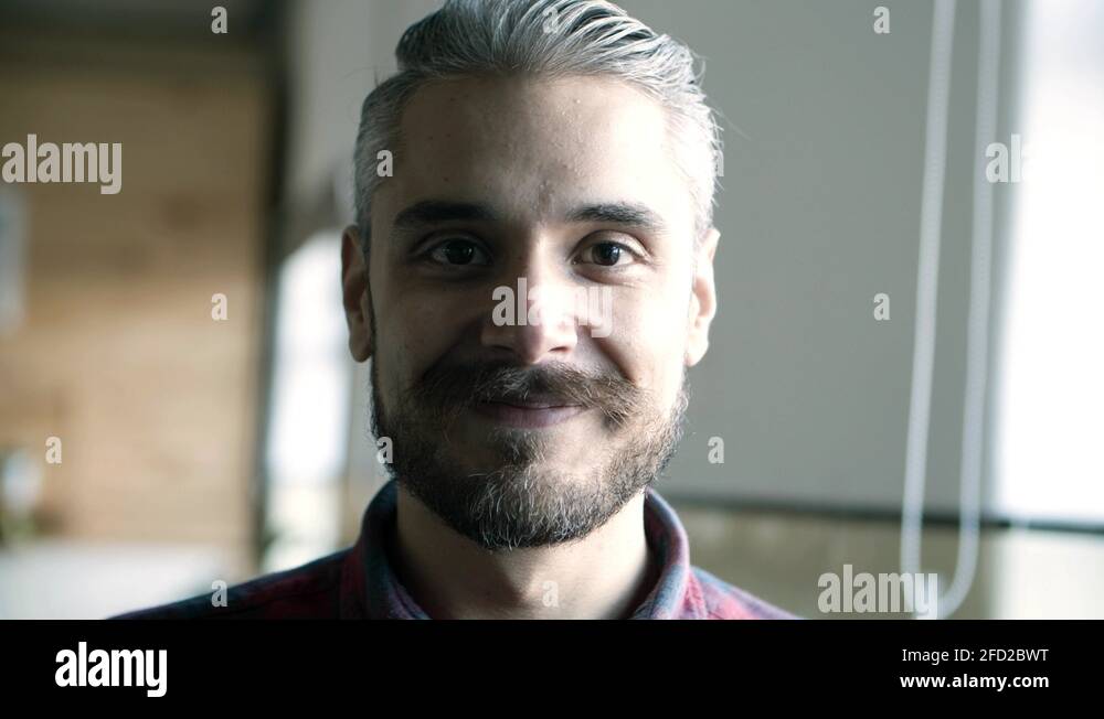 Grey hair young man Stock Videos & Footage HD and 4K Video Clips Alamy