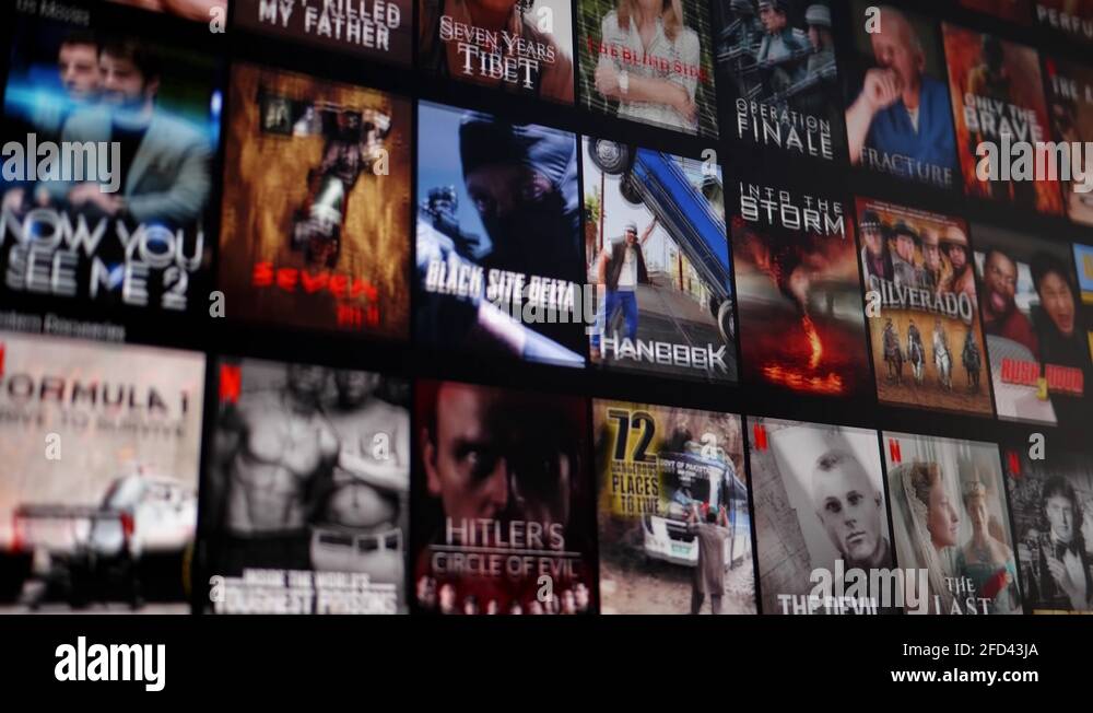 Browsingie and tv series library on Netflix streaming database network