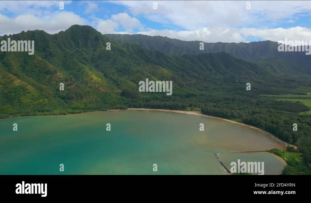 Overview of The Tropical Island in Hawaii Composed of Mountain Ranges